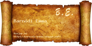 Barnódi Emma névjegykártya